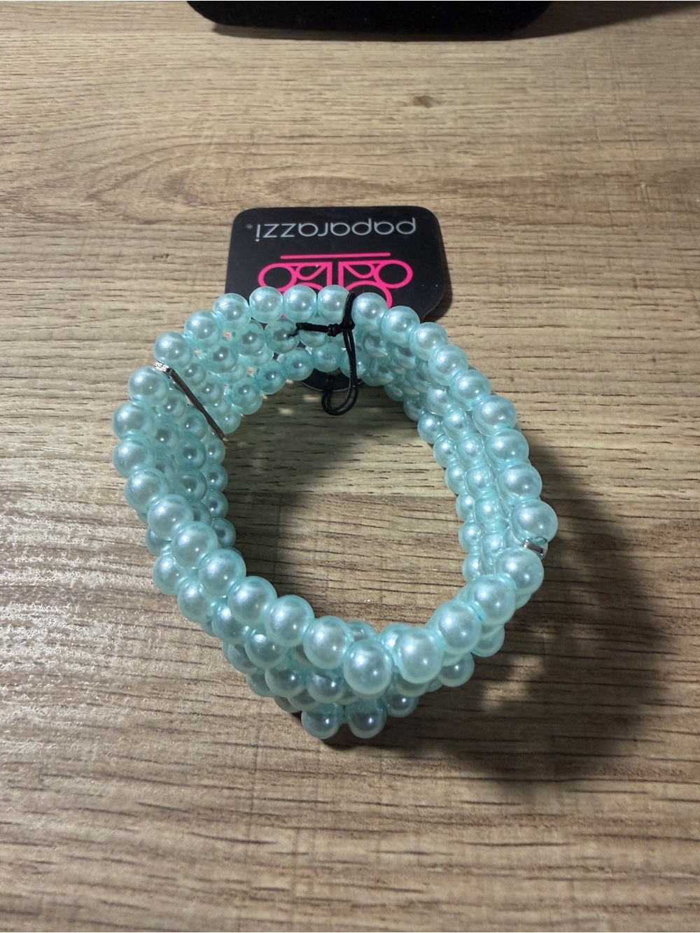 paparazzi Pale Mint Pearl Coil Bracelet